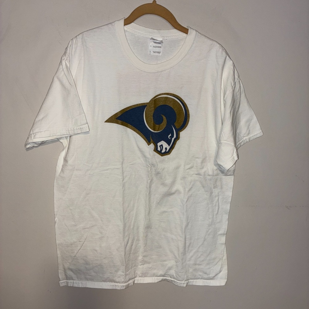Vintage 90s St Louis Rams T-Shirt Mens L White NFL Gildan